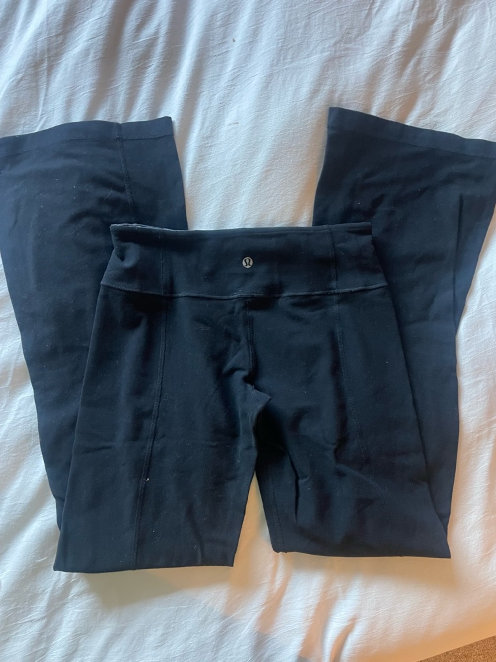 lululemon athletica Black Boot-Cut Yoga Pants